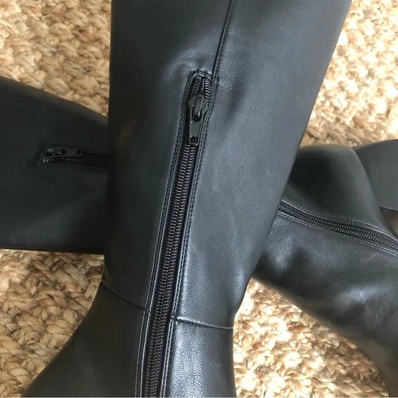 Jeffrey Campbell Black Heeled Boots with Chunky Heel - Picture 11 of 14